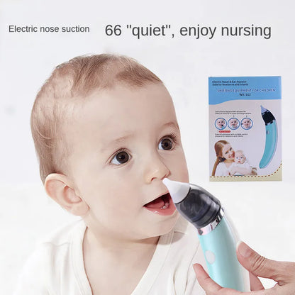 Rechargeable Electric Nasal Aspirator for Newborns - Safe, Detachable, and Anti-Reflux Snot Cleaner for Baby Nursing