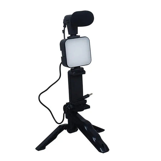 Professional Vlogging Kit: Audio, Lighting, Tripod, Microphone for Phone Recording & Live Streaming