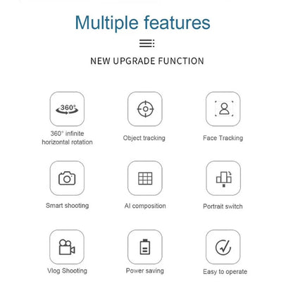 Smart Face Tracking Selfie Stick with AI Composition & Multiple Platform Support