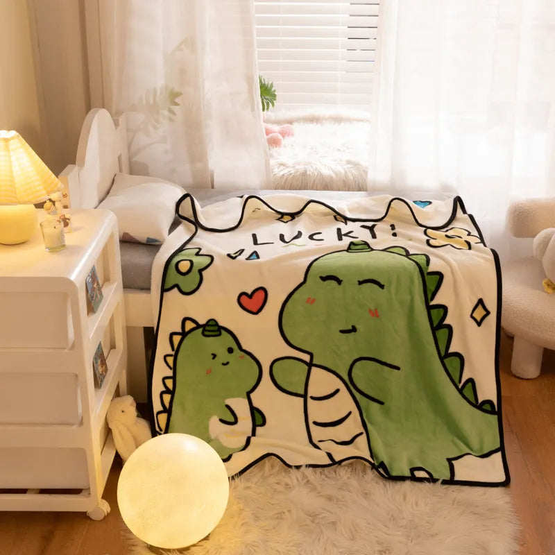Super Soft Cartoon Flannel Baby Blanket Swaddle - Perfect Gift for Children's Day