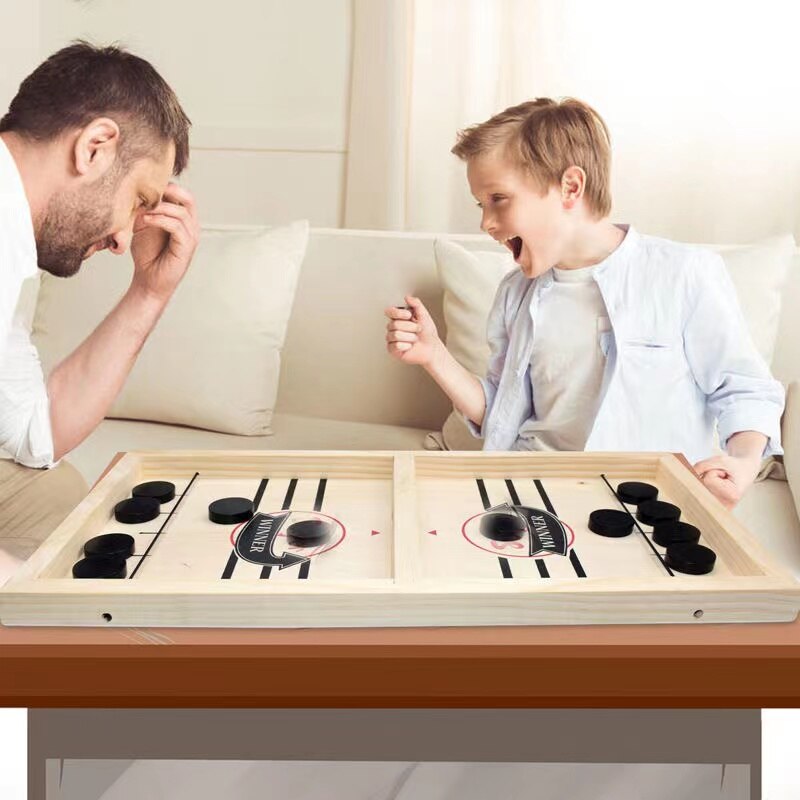 Table Hockey Game Catapult Chess Fast Sling Puck Board Game Toys Foosball Winner Games For ChildrenParent-child Interactive Toy