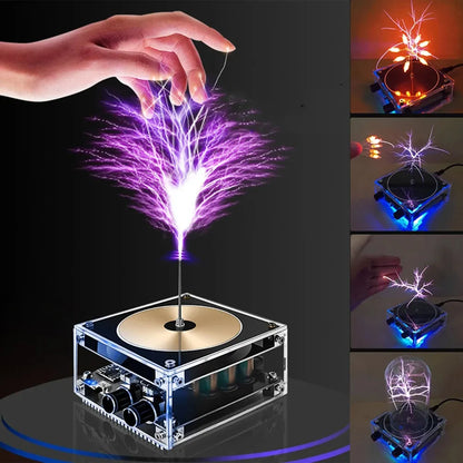 Tesla Coil Bluetooth-Compatible Musical Touch-Sensitive Artificial Lightning Spark Toy