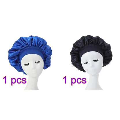 Silky Bonnet Satin Double Layer Hair Styling Accessories.