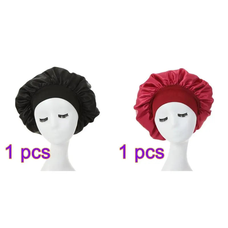 Silky Bonnet Satin Double Layer Hair Styling Accessories.