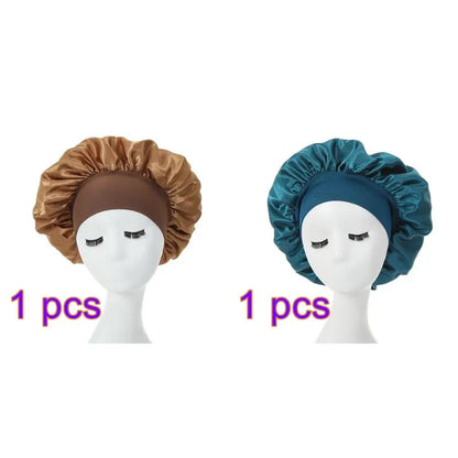 Silky Bonnet Satin Double Layer Hair Styling Accessories.