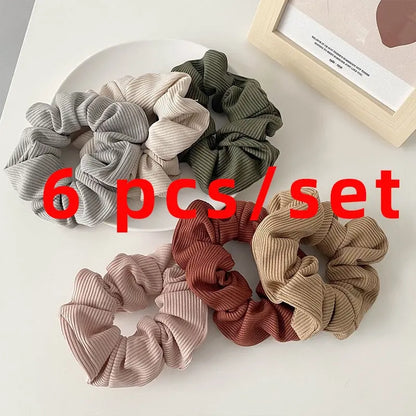 Women Hair Scrunchies Velvet Solid Color Hair Band for Girls Ponytail Holder Rubber Bands Hair Ties Hair Accessories.