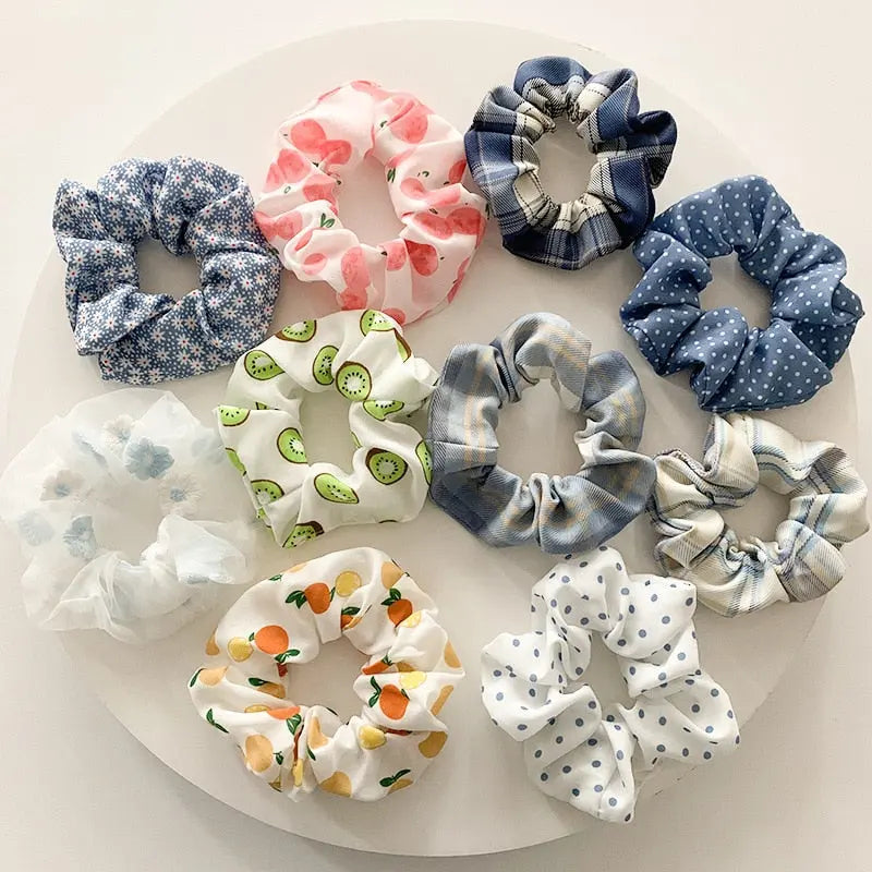 Women Hair Scrunchies Velvet Solid Color Hair Band for Girls Ponytail Holder Rubber Bands Hair Ties Hair Accessories.