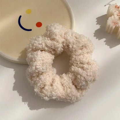 Women Hair Scrunchies Velvet Solid Color Hair Band for Girls Ponytail Holder Rubber Bands Hair Ties Hair Accessories.