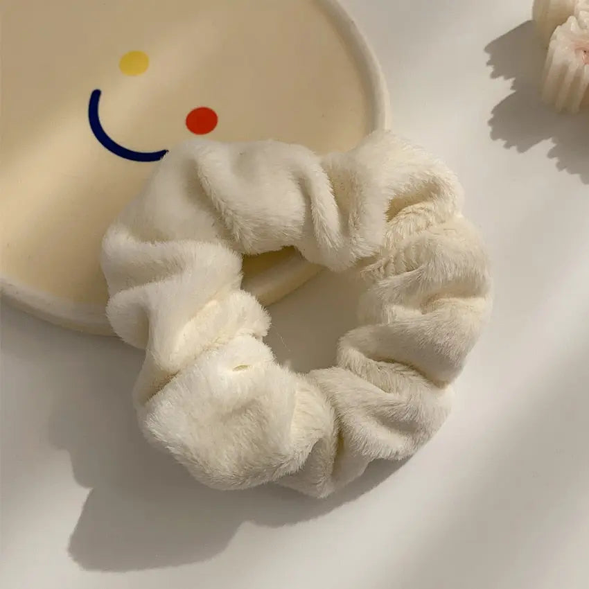 Women Hair Scrunchies Velvet Solid Color Hair Band for Girls Ponytail Holder Rubber Bands Hair Ties Hair Accessories.