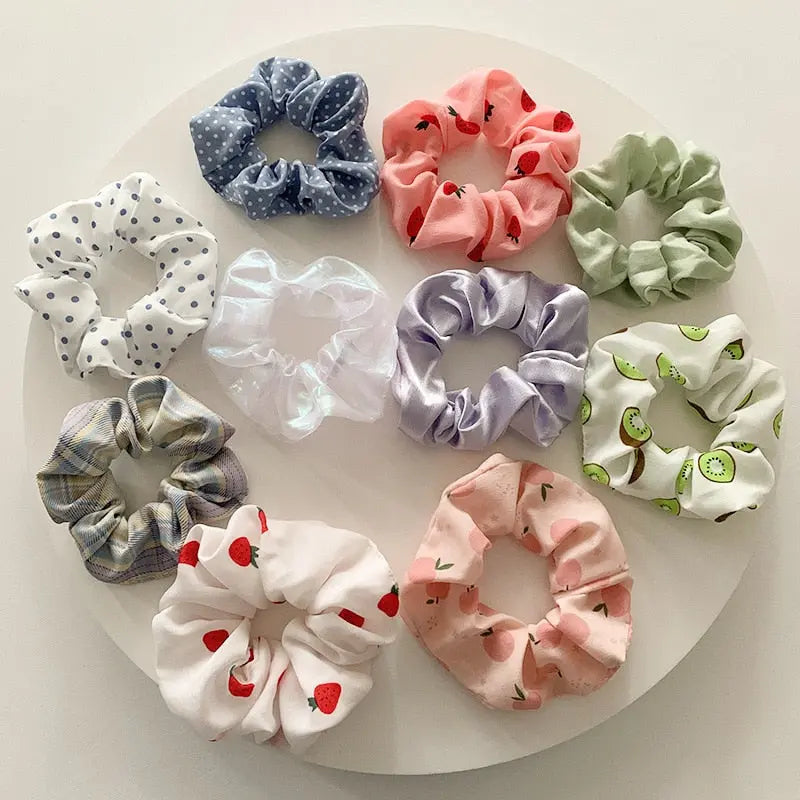 Women Hair Scrunchies Velvet Solid Color Hair Band for Girls Ponytail Holder Rubber Bands Hair Ties Hair Accessories.
