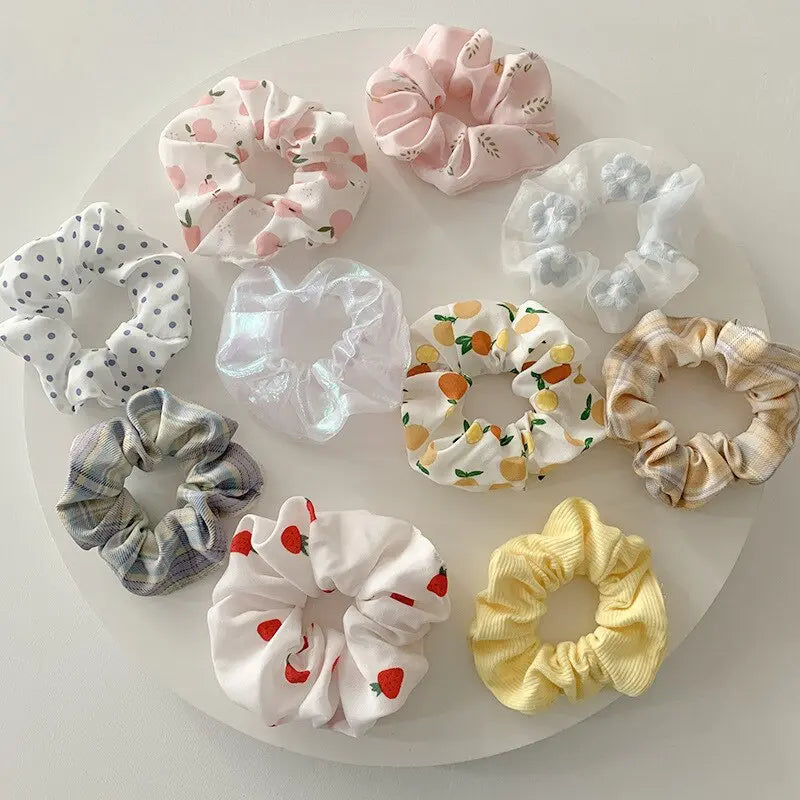 Women Hair Scrunchies Velvet Solid Color Hair Band for Girls Ponytail Holder Rubber Bands Hair Ties Hair Accessories.