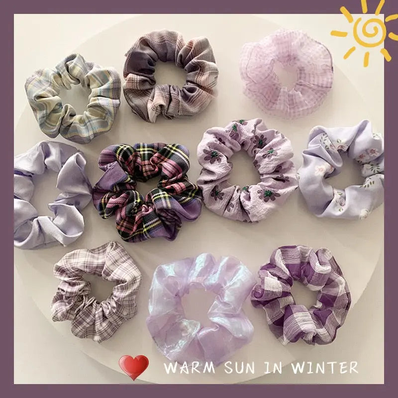Women Hair Scrunchies Velvet Solid Color Hair Band for Girls Ponytail Holder Rubber Bands Hair Ties Hair Accessories.
