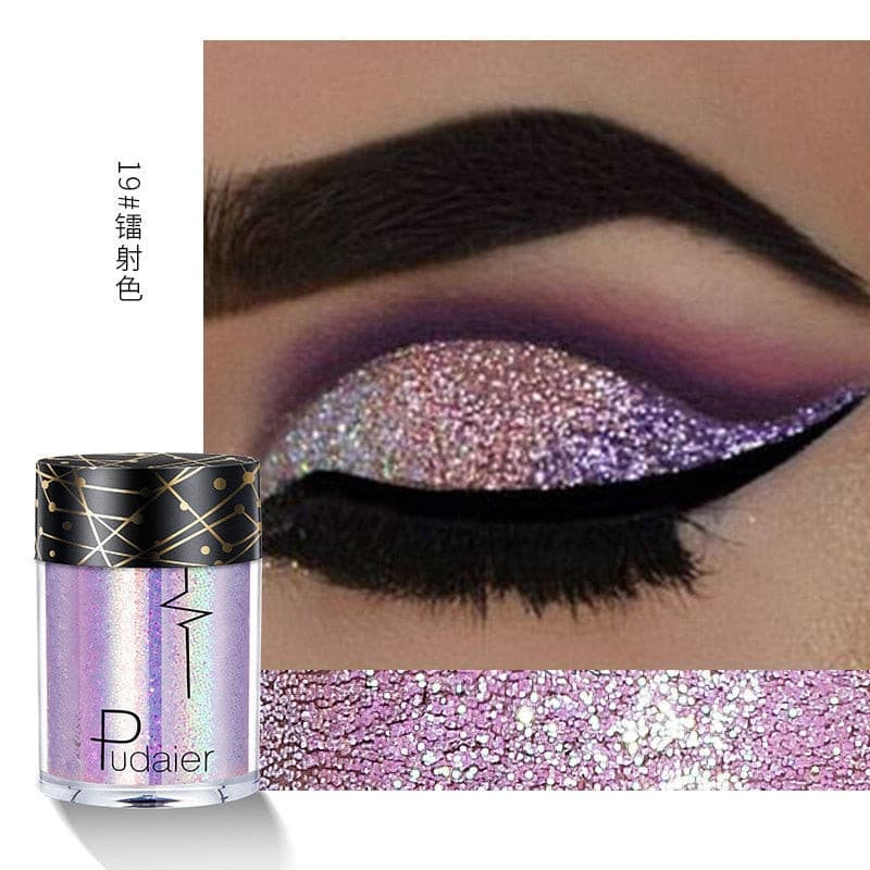 Beyprern 36 Colors Glitter Eyeshadow Waterproof Metallic Diamond Eyeshadow Palette Prismatic Powder Pigment Eye Makeup Cosmetic TSLM2.