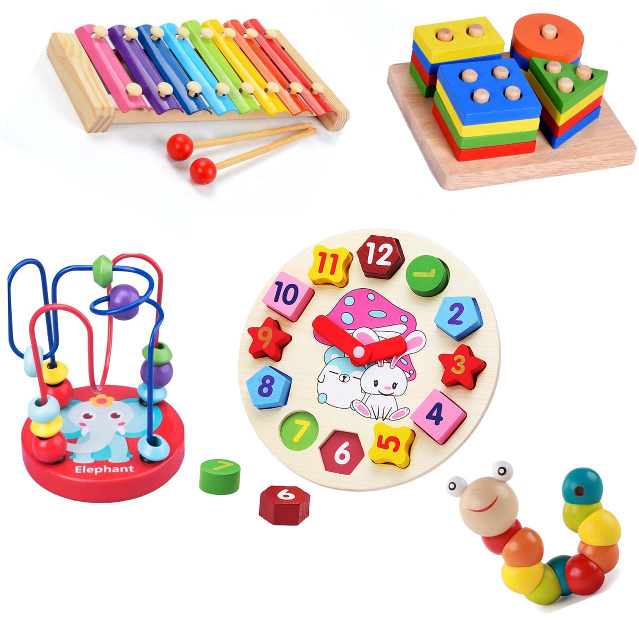 "Educational Ball Beaded Building Blocks for Babies - 6-12 Months - Ideal for 1-3 Year Old Boys and Girls"