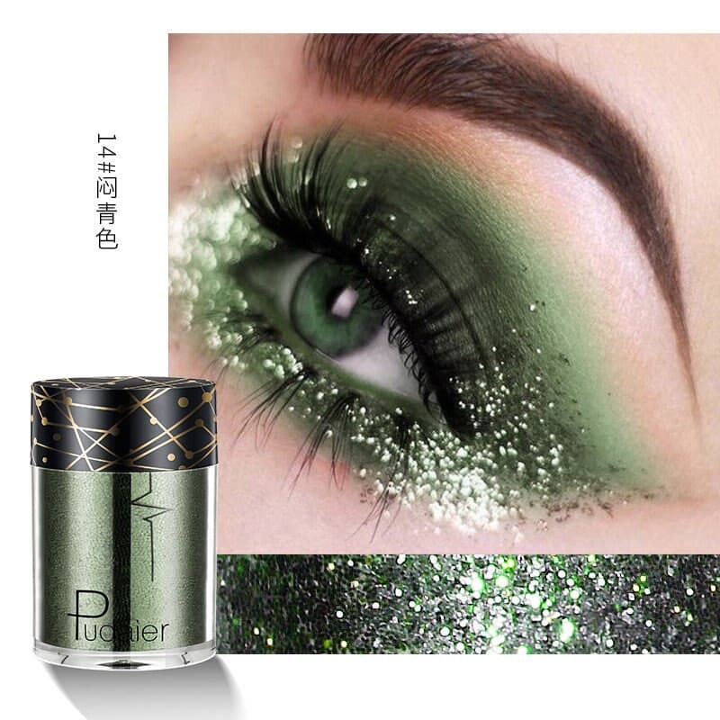 Beyprern 36 Colors Glitter Eyeshadow Waterproof Metallic Diamond Eyeshadow Palette Prismatic Powder Pigment Eye Makeup Cosmetic TSLM2.