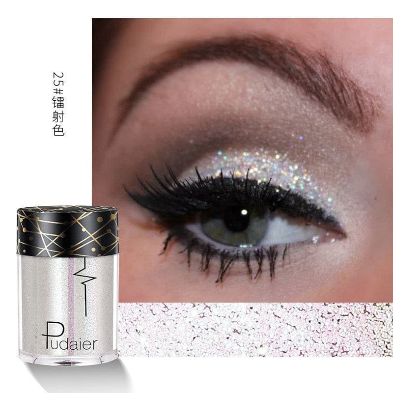 Beyprern 36 Colors Glitter Eyeshadow Waterproof Metallic Diamond Eyeshadow Palette Prismatic Powder Pigment Eye Makeup Cosmetic TSLM2.