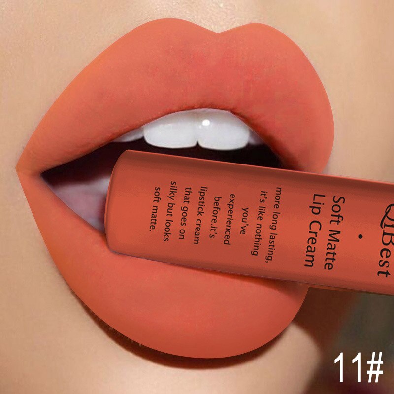 Geumxl Brand 34 colors Lip Gloss Long Lasting Red Lips Matte Lipstick Liquid Lip Tint Cosmetic Nude Velvet Lipstick Matte Lip Makeup.