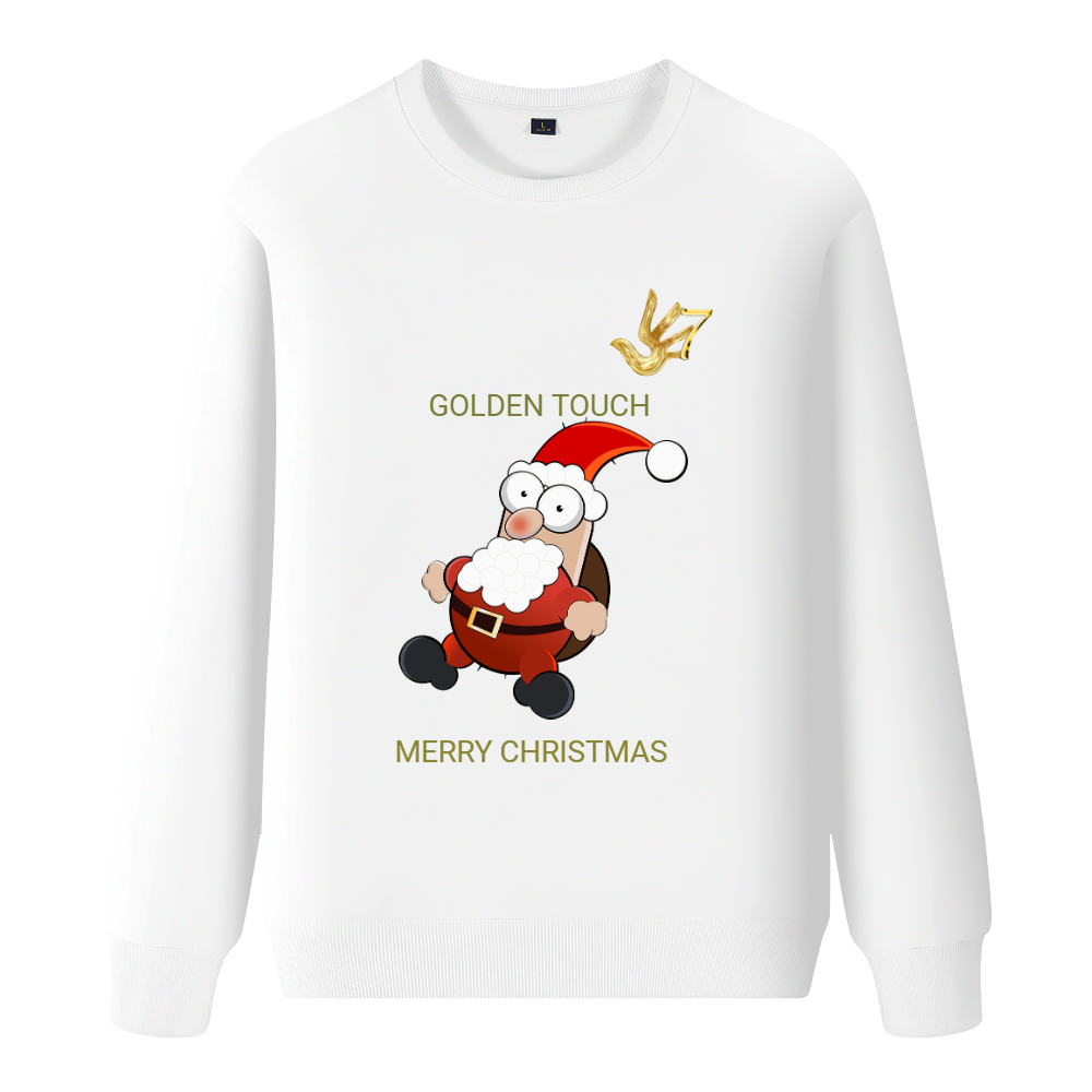 MERRY CHRISTMAS GOLDEN TOUCH Loose fashion sweater