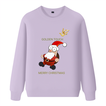 MERRY CHRISTMAS GOLDEN TOUCH Loose fashion sweater