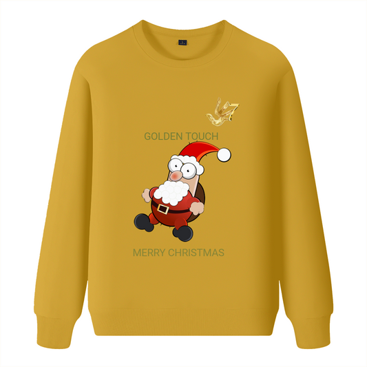 MERRY CHRISTMAS GOLDEN TOUCH Loose fashion sweater