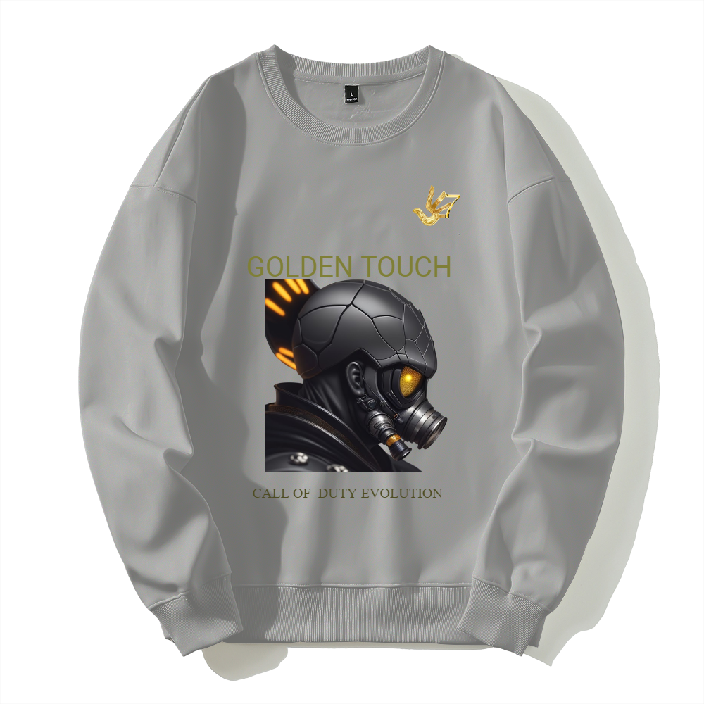 GOLDEN TOUCH CALL OF DUTY EVOLUTION Silver fox fleece thermal hoodie