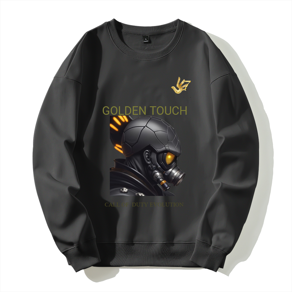 GOLDEN TOUCH CALL OF DUTY EVOLUTION Silver fox fleece thermal hoodie