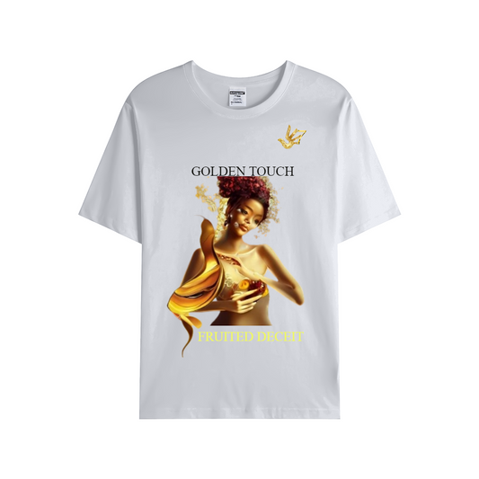 GOLDEN TOUCH FRUITED DECEIT Unisex Single Cotton Tee