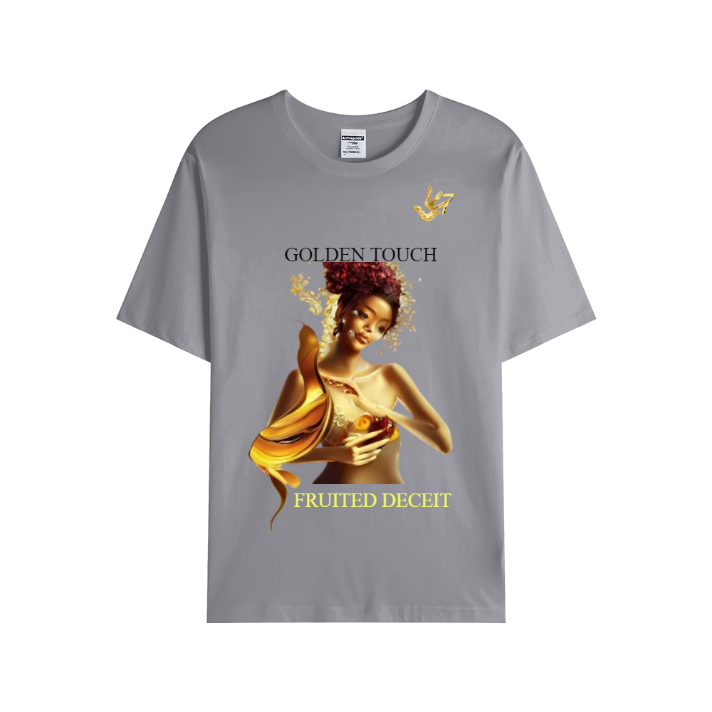 GOLDEN TOUCH FRUITED DECEIT Unisex Single Cotton Tee