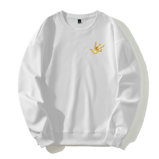 GOLDEN TOUCH WITH A GODLY FINESSE Silver fox fleece thermal hoodie