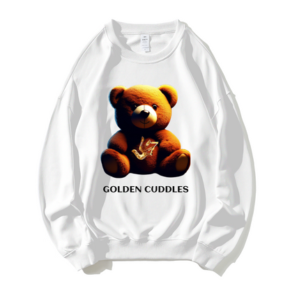 GOLDEN TOUCH /GOLDEN CUDDLES Dropped Shoulder Trend Crew Neck Hoodie