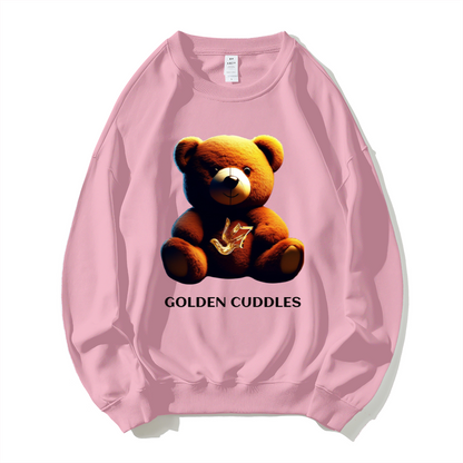 GOLDEN TOUCH /GOLDEN CUDDLES Dropped Shoulder Trend Crew Neck Hoodie