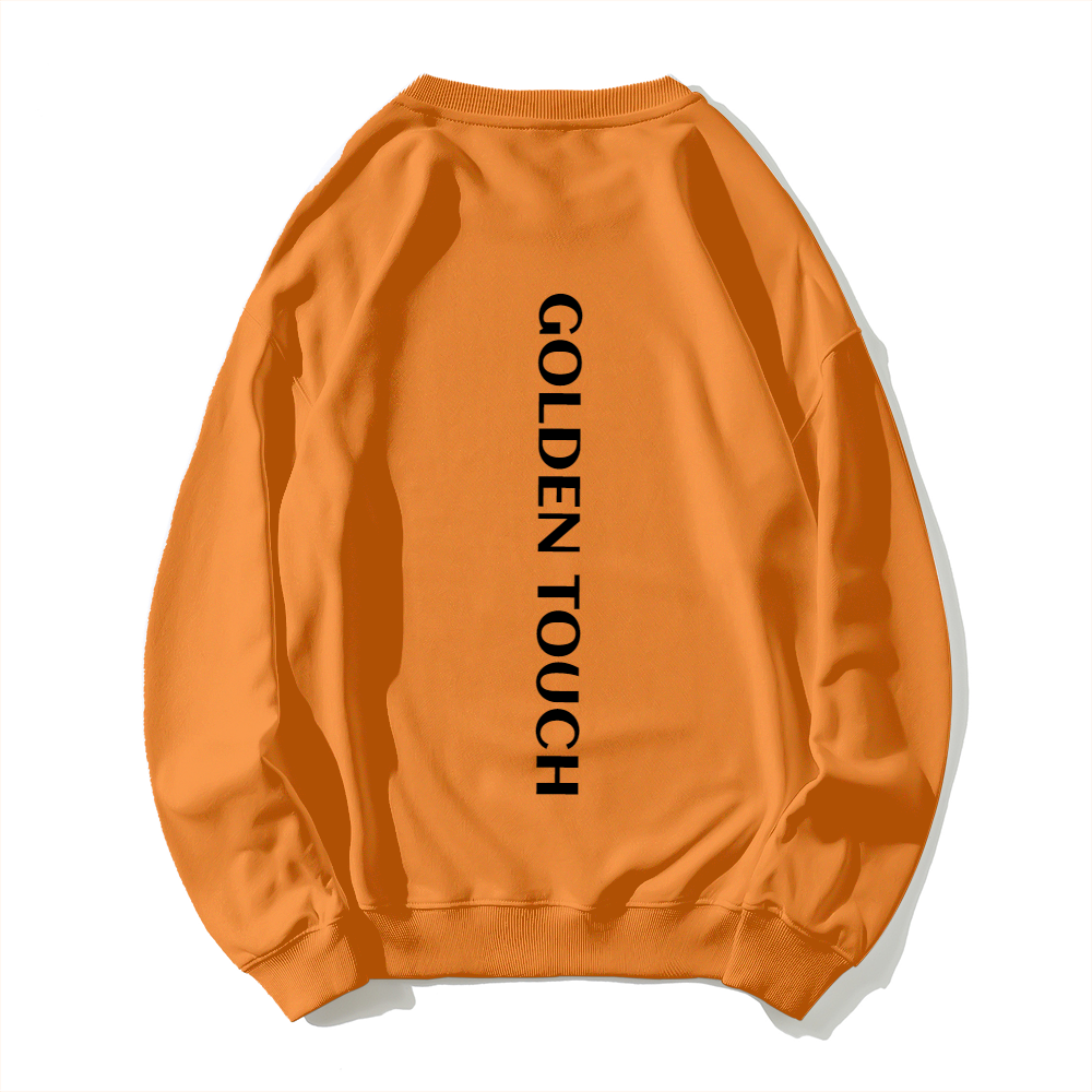 GOLDEN TOUCH /GOLDEN CUDDLES Dropped Shoulder Trend Crew Neck Hoodie