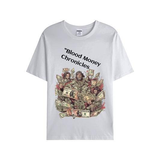 BLOOD MONEY CHRONICLES Unisex Single Cotton Tee