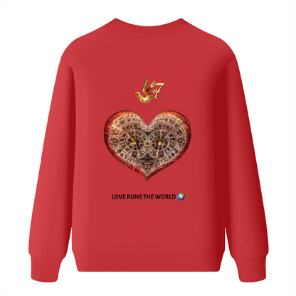 Anime girl love runs the world  Loose fashion sweater