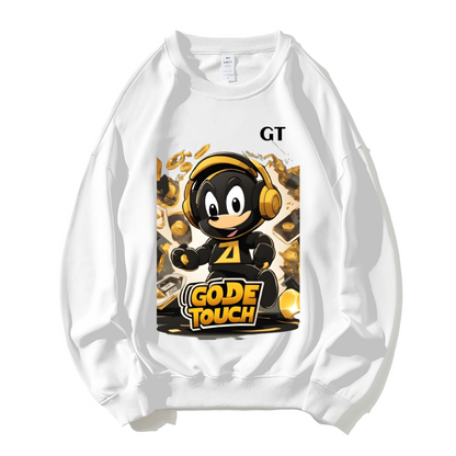 GOLDEN TOUCH GAMING GODE TOUCH Dropped Shoulder Trend Crew Neck Hoodie