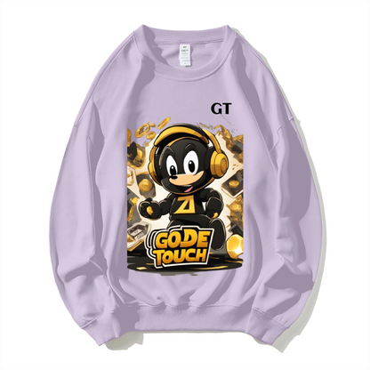 GOLDEN TOUCH GAMING GODE TOUCH Dropped Shoulder Trend Crew Neck Hoodie