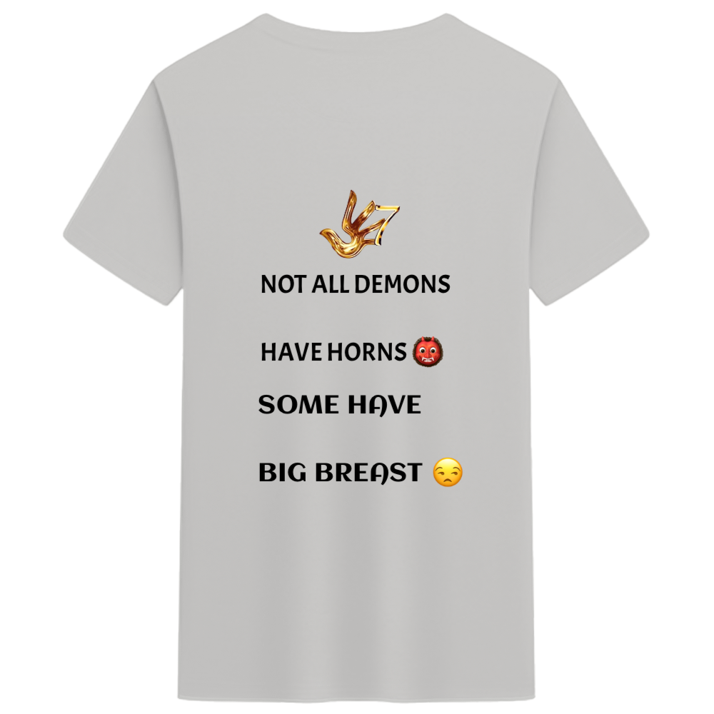 NOT ALL DEMONS HAVE HORNS Unisex Cotton Tee