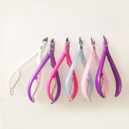 plastic handle dead leather pliers trencoune nail scissors a beautiful tool dead skin scissors.