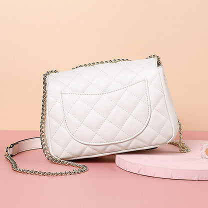 Small Fragrant Rhombus Chain Shoulder Bag - New Treasure Leather Handbag