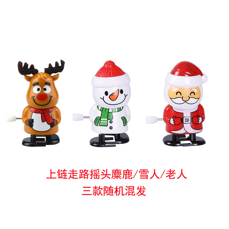 Novelty fun, string, chain, walk, Santa, Christmas, small gift toy cross-border gift