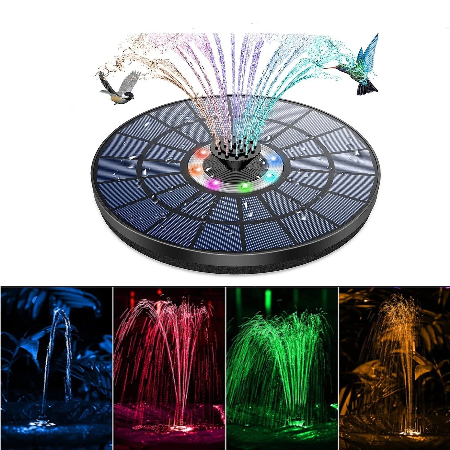 Powerful Floating Led Solar Water Fountain