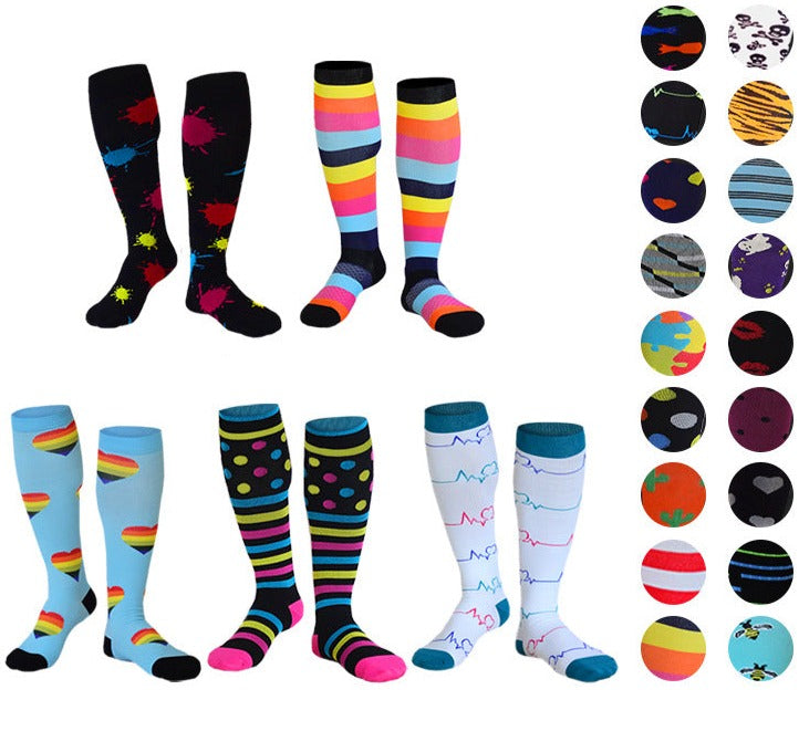 High-Performance Compression Socks for Outdoor Cycling and Sports - Elastic, Compressed, Pressure, Spot Socks