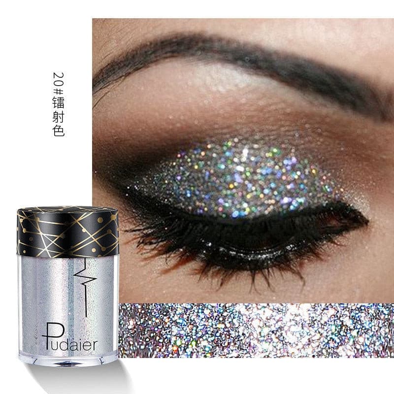 Beyprern 36 Colors Glitter Eyeshadow Waterproof Metallic Diamond Eyeshadow Palette Prismatic Powder Pigment Eye Makeup Cosmetic TSLM2.