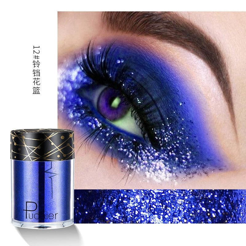 Beyprern 36 Colors Glitter Eyeshadow Waterproof Metallic Diamond Eyeshadow Palette Prismatic Powder Pigment Eye Makeup Cosmetic TSLM2.