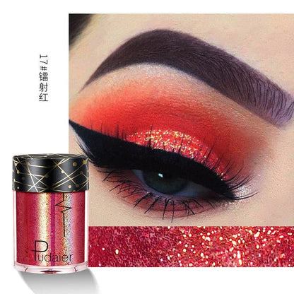 Beyprern 36 Colors Glitter Eyeshadow Waterproof Metallic Diamond Eyeshadow Palette Prismatic Powder Pigment Eye Makeup Cosmetic TSLM2.