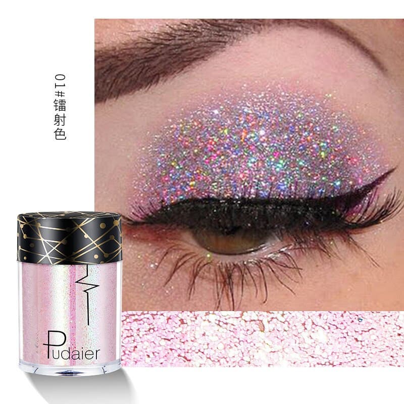 Beyprern 36 Colors Glitter Eyeshadow Waterproof Metallic Diamond Eyeshadow Palette Prismatic Powder Pigment Eye Makeup Cosmetic TSLM2.