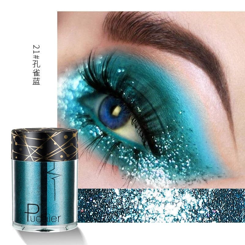 Beyprern 36 Colors Glitter Eyeshadow Waterproof Metallic Diamond Eyeshadow Palette Prismatic Powder Pigment Eye Makeup Cosmetic TSLM2.