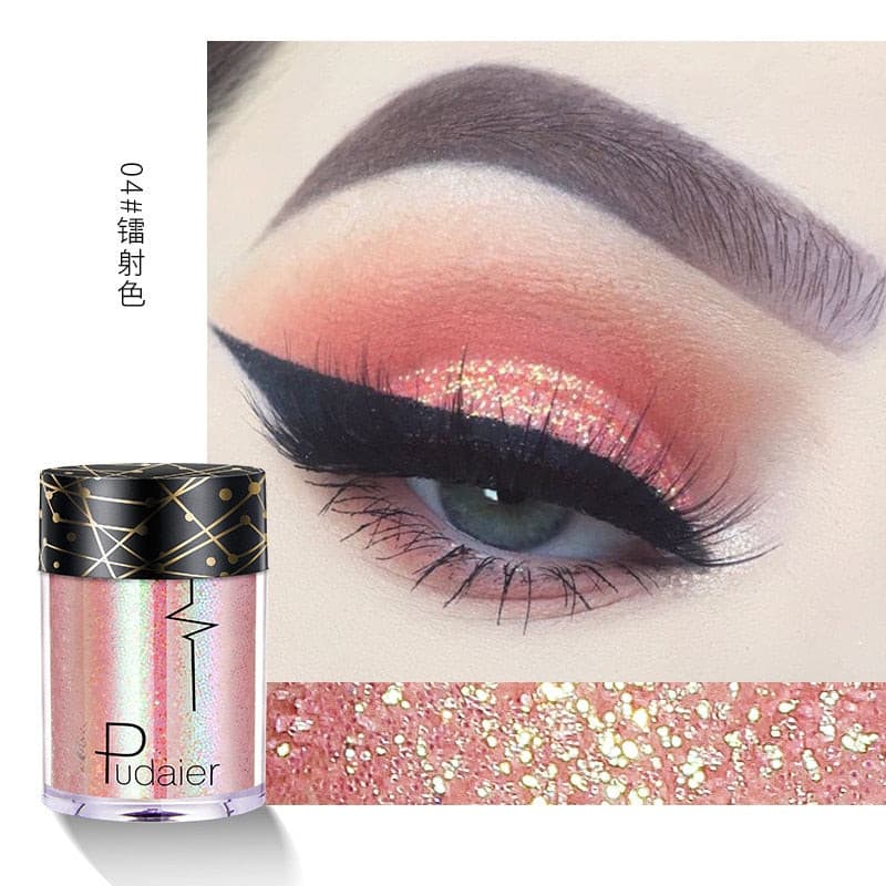 Beyprern 36 Colors Glitter Eyeshadow Waterproof Metallic Diamond Eyeshadow Palette Prismatic Powder Pigment Eye Makeup Cosmetic TSLM2.