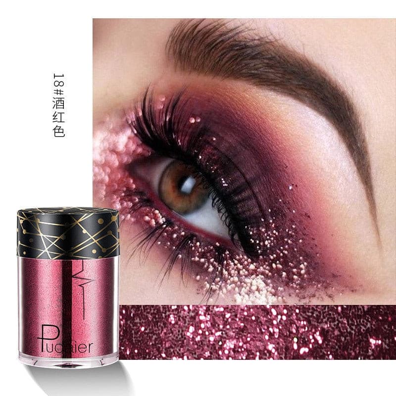 Beyprern 36 Colors Glitter Eyeshadow Waterproof Metallic Diamond Eyeshadow Palette Prismatic Powder Pigment Eye Makeup Cosmetic TSLM2.