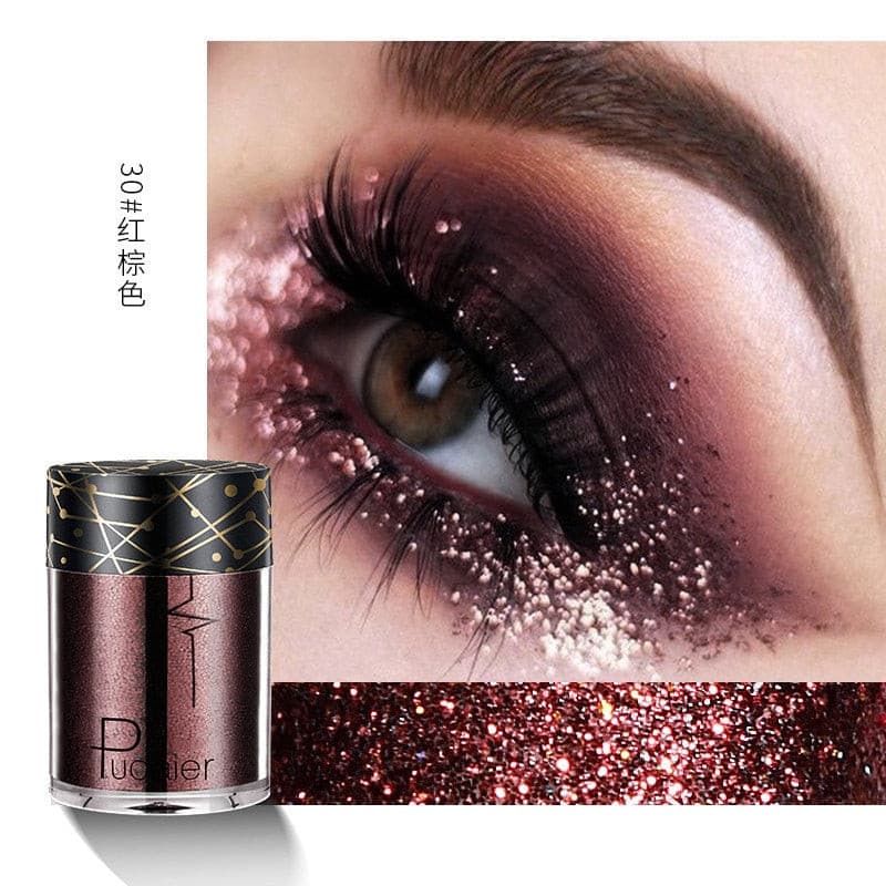 Beyprern 36 Colors Glitter Eyeshadow Waterproof Metallic Diamond Eyeshadow Palette Prismatic Powder Pigment Eye Makeup Cosmetic TSLM2.